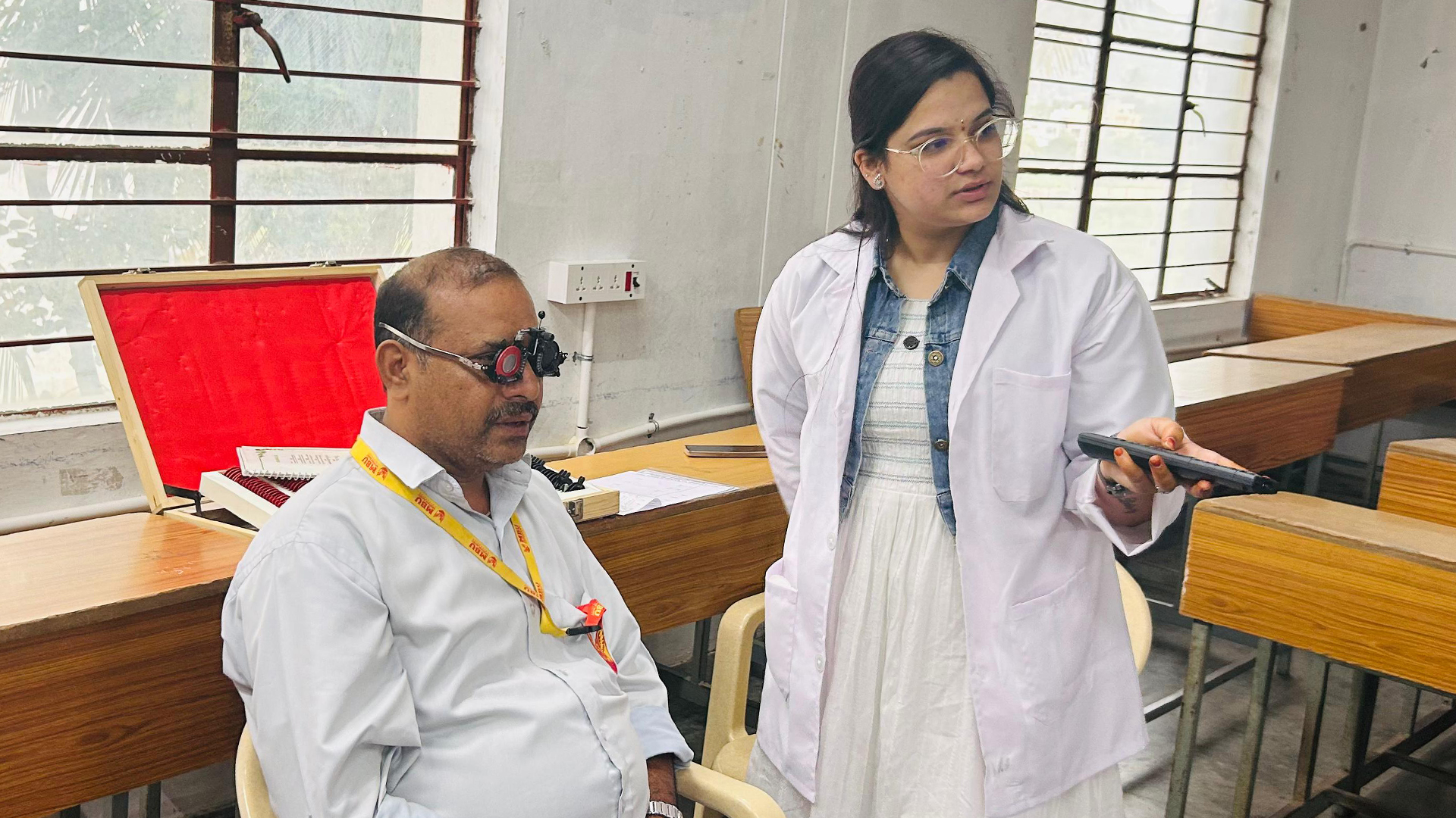 Healthy Eyes, Healthy Minds: Comprehensive Eye Screening Drive for Faculty