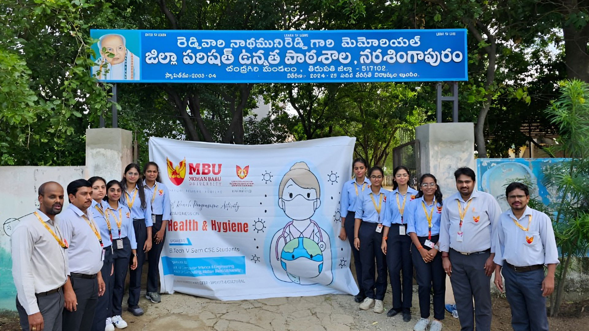 Clean Habits, Healthy Lives: Awareness Drive at ZPHS Narsingapuram