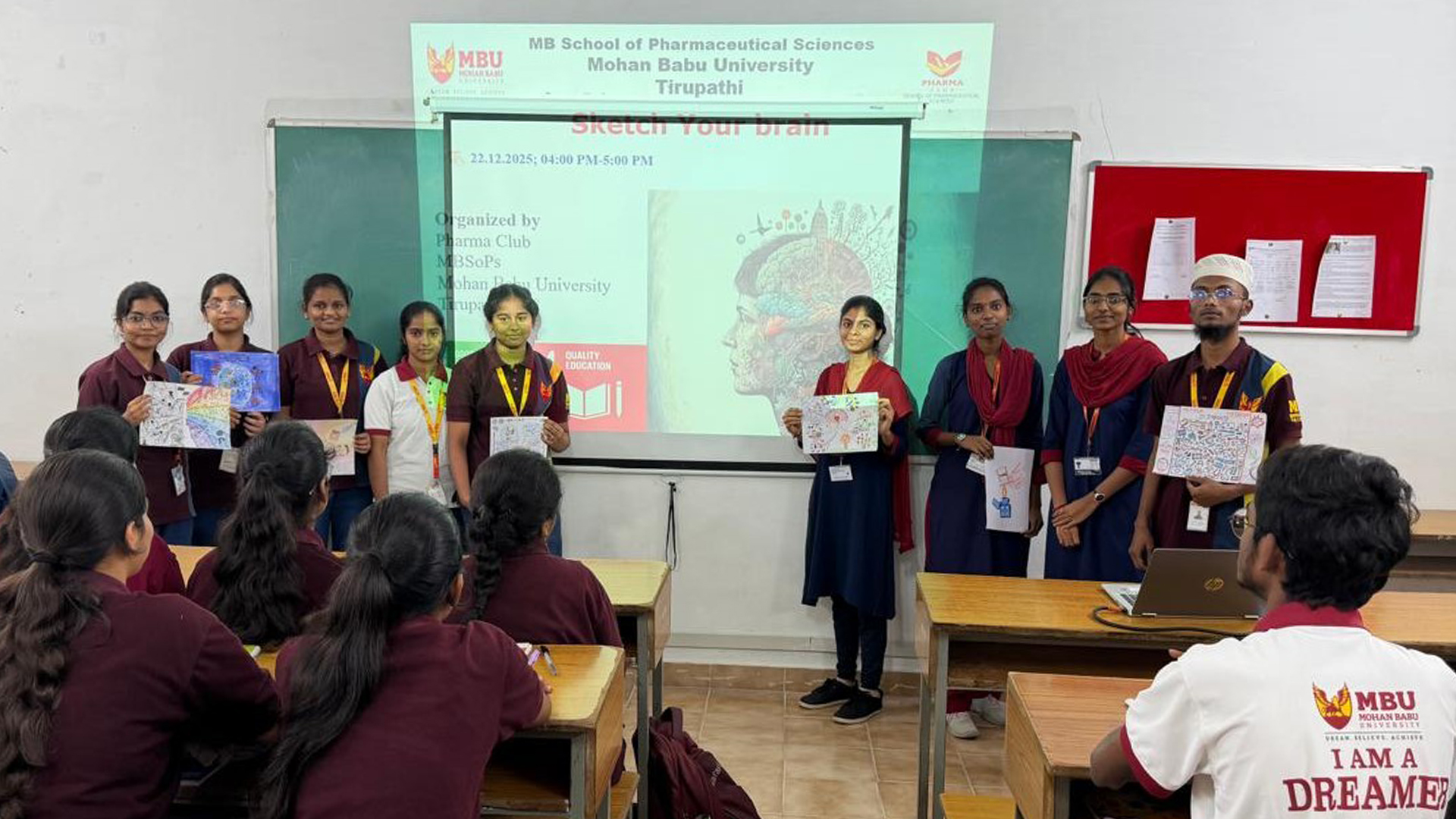 Students’ Expressions: Creative Sketches of Human Brain